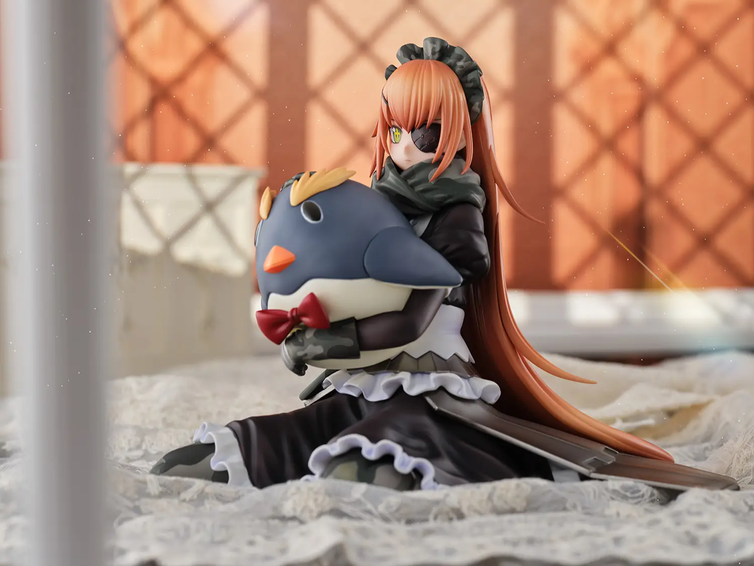 Figurine CZ2128 Delta d'Overlord par Union Creative, échelle 1/6, tenue de combat-maid avec peluche